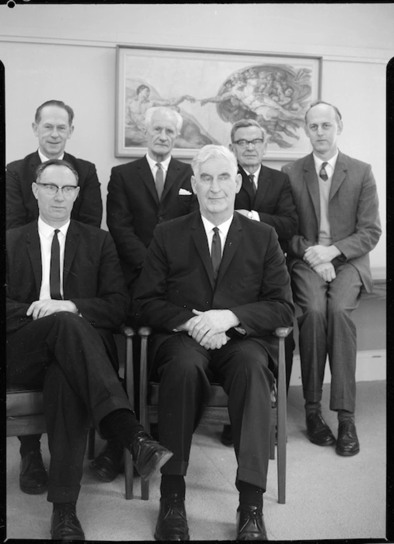 Image: Group of senior librarians at National Library of New Zealand