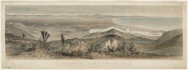 Image: Norman, Edmund 1820-1875 :Canterbury Plains,- New Zealand. / Drawn by E. Norman. Maclure, Macdonald & Macgregor, Lith, London. Lyttelton, Published by Martin G. Heywood, [ca 1855].