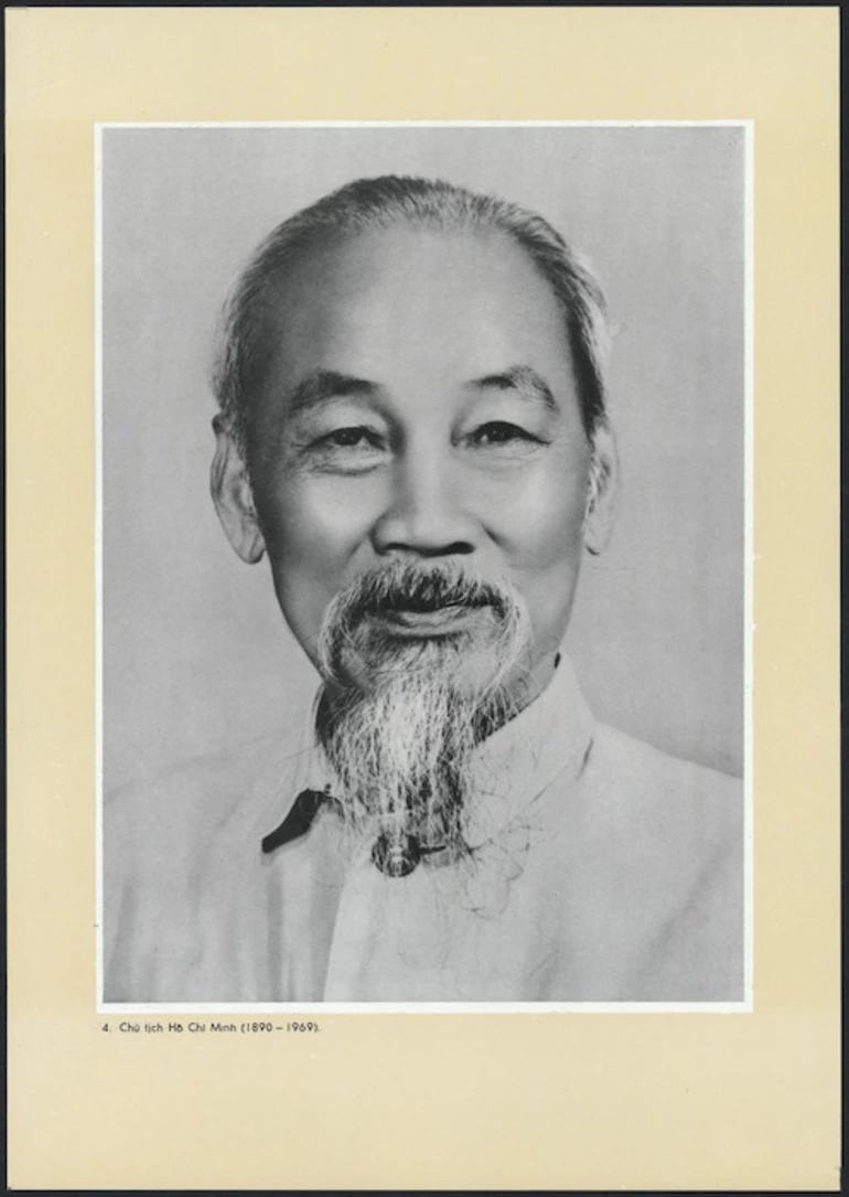 Image: Photographic poster of Ho Chi Minh