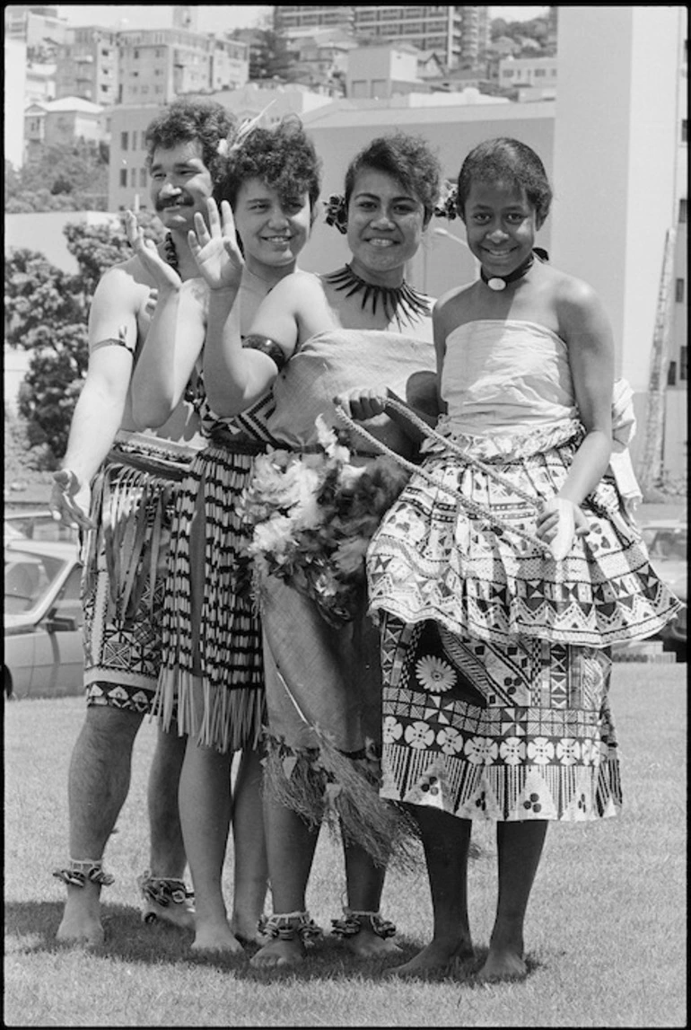 Image: Group in traditional Polynesian ceremonial dress - Photograph taken by Greg King