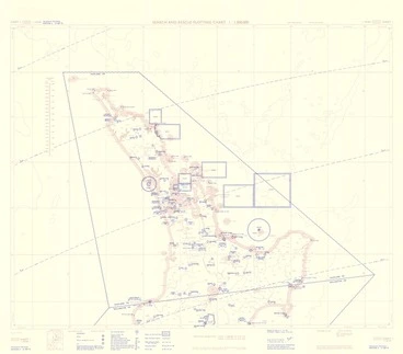 Image: Search and rescue plotting chart 1:1,000,000 : [New Zealand].
