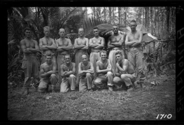 Image: New Zealand troops at a New Years Day sports meeting, Vella Lavella Island, Solomon Islands during World War 2