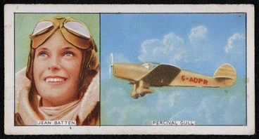Image: House of Carreras Ltd (England) :Famous airmen & airwomen. A series of 50. No. 43, Miss Jean Batten [ca 1937]