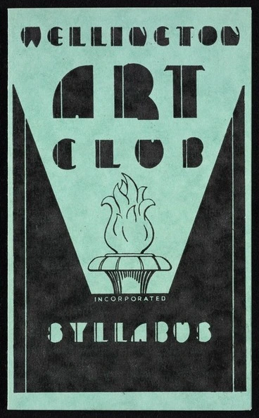Image: Wellington Art Club Incorporated: Syllabus July-December 1954. [Printed by] H H Tombs Ltd