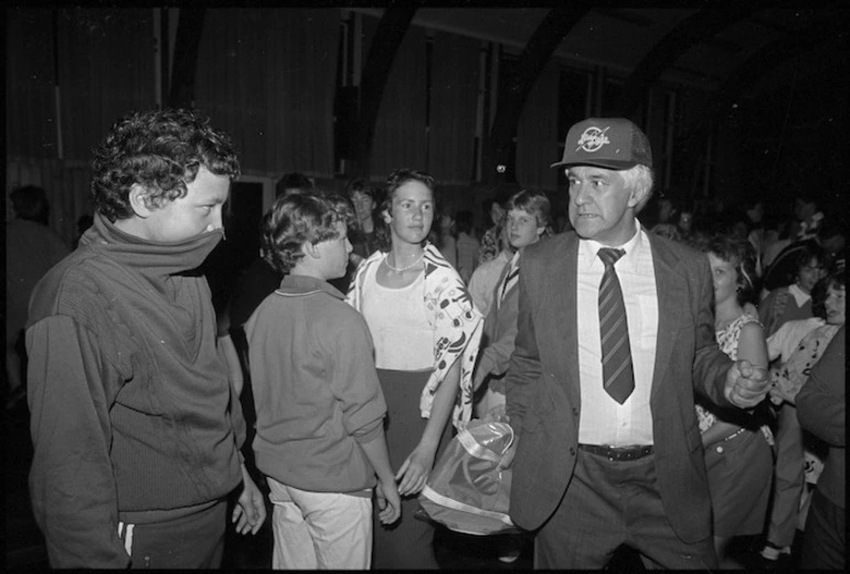 Image: Sir Paul Reeves at the Blue Light Disco, Newlands, Wellington - Photograph taken by Greg King