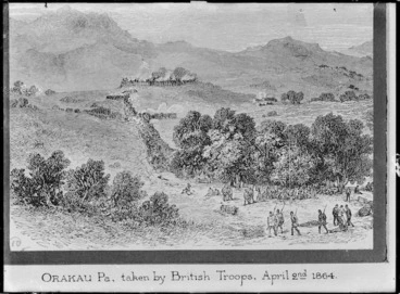Image: [Carey, George Jackson] 1822-1872 :Orakau pah ; taken by the British troops on the 2nd of April / [sketch by Brigadier-General G. J. Carey] - [London] ; Illustrated London News, 1864