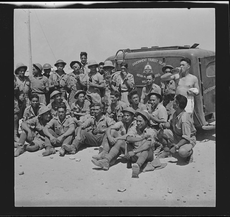 Image: Members of the Maori Battalion, during World War II