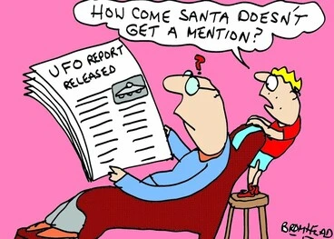 Image: "How come Santa doesn't get a mention?" 23 December 2010
