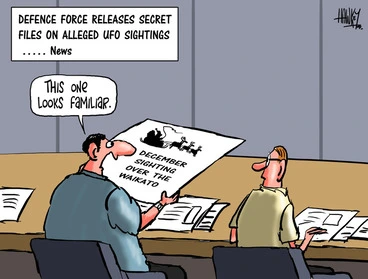 Image: Defence Force releases secret files on alleged UFO sightings.... News. 23 December 2010