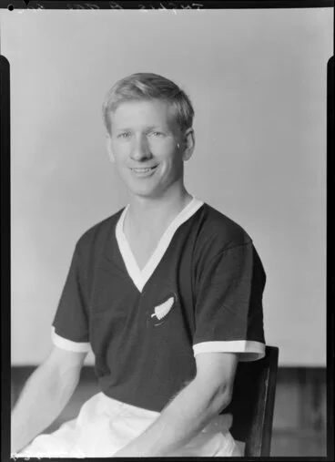 Image: Mr A Inglis, member of New Zealand representative soccer team, New Zealand Football Association world tour of 1964