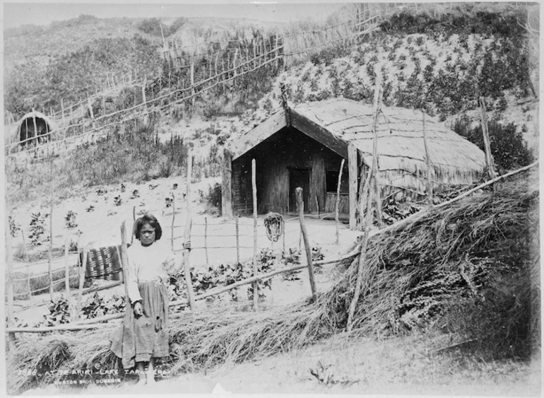 Image: Young Maori girl at Te Ariki Pa