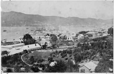Image: Creator unknown : Wellington from above Sydney Street West, Thorndon