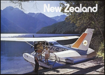 Image: New Zealand. Tourist and Publicity Department :Flightseeing, Lake Te Anau. Photography National Publicity Studios. Produced by the New Zealand Tourist & Publicity Dept., P D Hasselberg, Government Printer, Wellington New Zealand. HO 529/10M/4/82. 76981H000/2/82DK [1982].