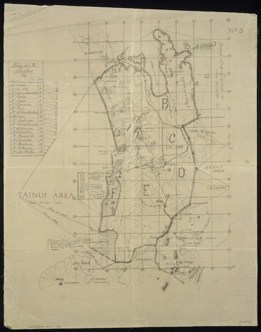 Image: [Jones, Pei Te Hurinui, 1898-1976] :Tainui area [map with ms annotations]. 1820-1863.