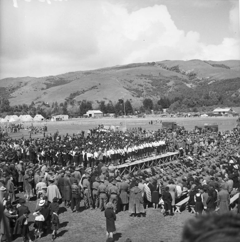 Image: Hui to mark the posthumous award of the Victoria Cross to Te Moananui-a-Kiwa Ngarimu, Ruatoria