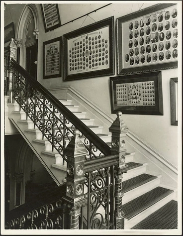 Image: Main staircase, Parliamentary Library, Wellington
