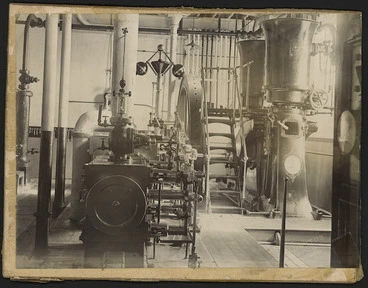 Image: Machinery inside the Wellington Meat Export Company, Ngauranga Gorge