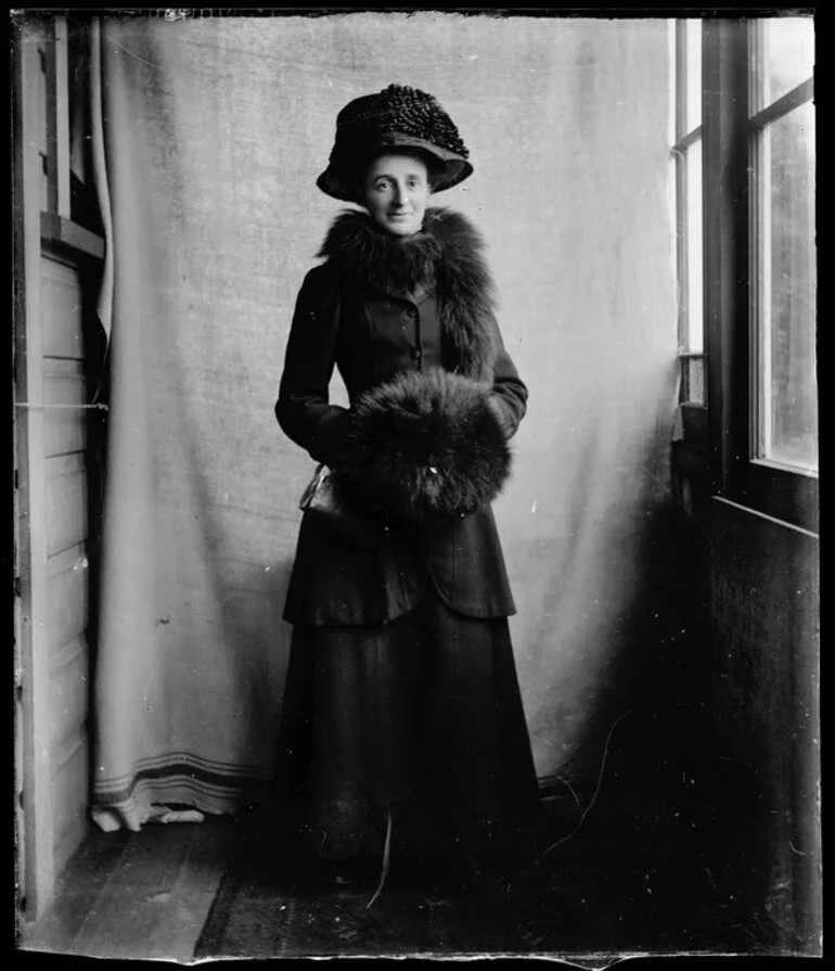 Image: Woman in enclosed verandah