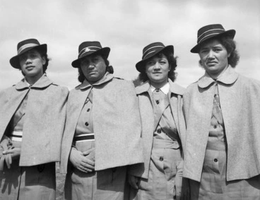 Image: Four unidentified Maori nurses from the St John's voluntary ambulance organisation
