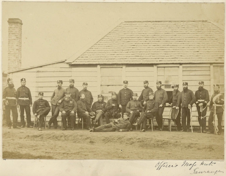 Image: Officers' mess hut, Tauranga