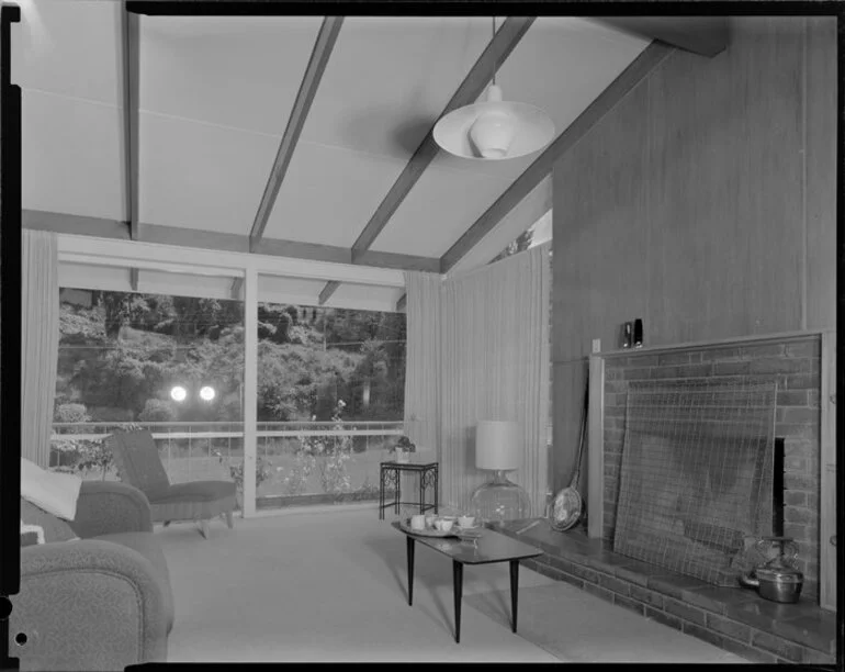 Image: Lounge, S Taylor house, Napier