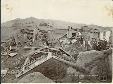 Image: Ruins of McRae's Hotel, Te Wairoa, destroyed during the 1886 Tarawera eruption