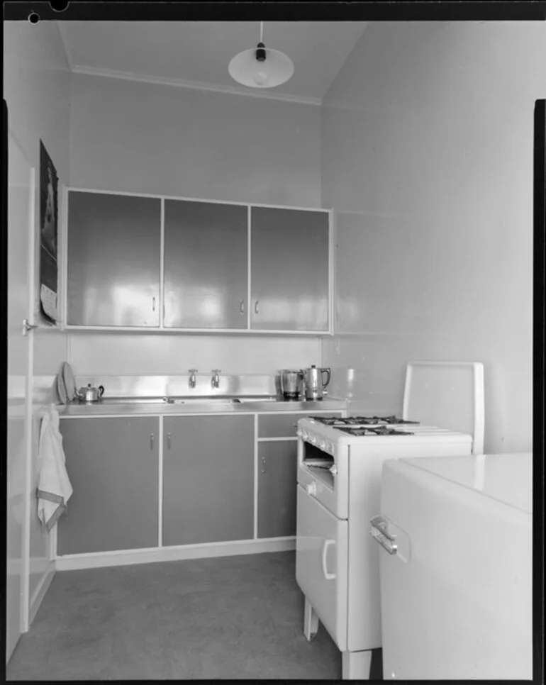 Image: Kitchen interior, Clifton Terrace flats, Wellington