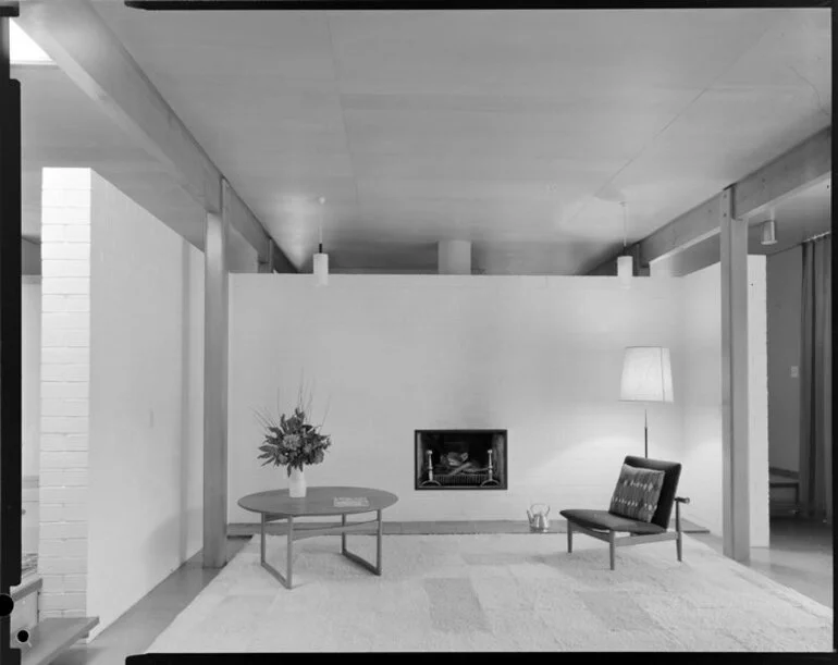 Image: Lounge interior, McKay house, Silverstream, Upper Hutt, Wellington