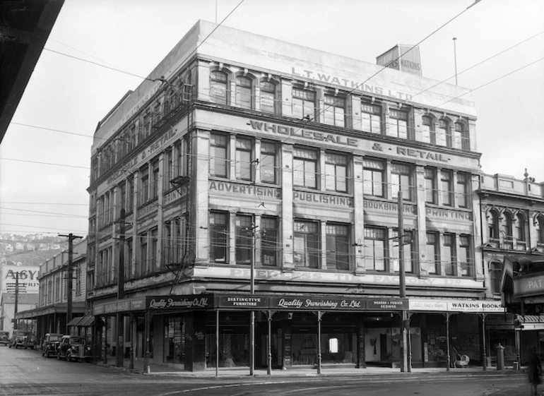 Image: Business premises of L T Watkins and the Quality Furnishing Co Ltd, Wellington