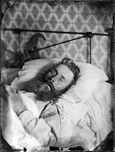 Image: Unidentified man in bed