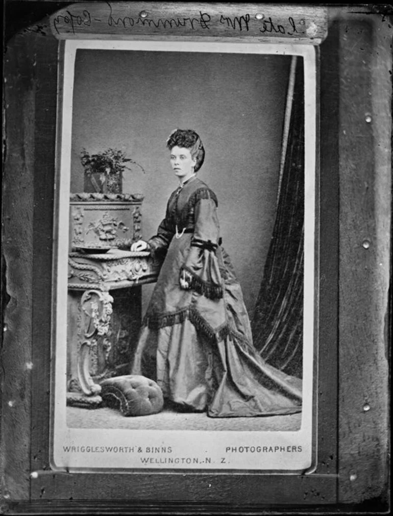 Image: Late Mrs Drummond - Photograph taken by Wrigglesworth & Binns, Wellington