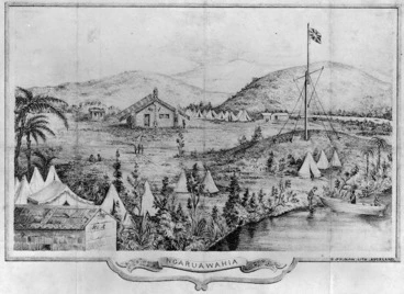 Image: Pulman, George :Ngaruawahia. [1864]