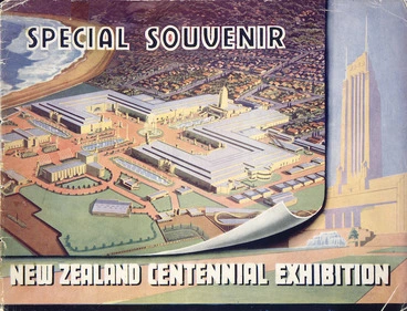Image: New Zealand Centennial Exhibition [Wellington]. Special souvenir [cover. 1940].