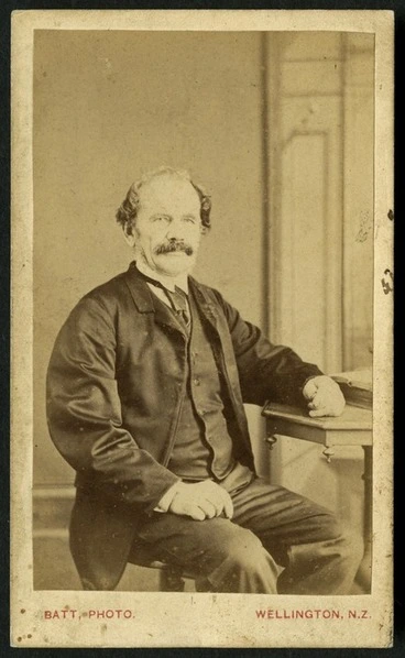 Image: Johann Heinrich Christoph Baucke, missionary, Chatham Islands - Photograph taken by William James Batt