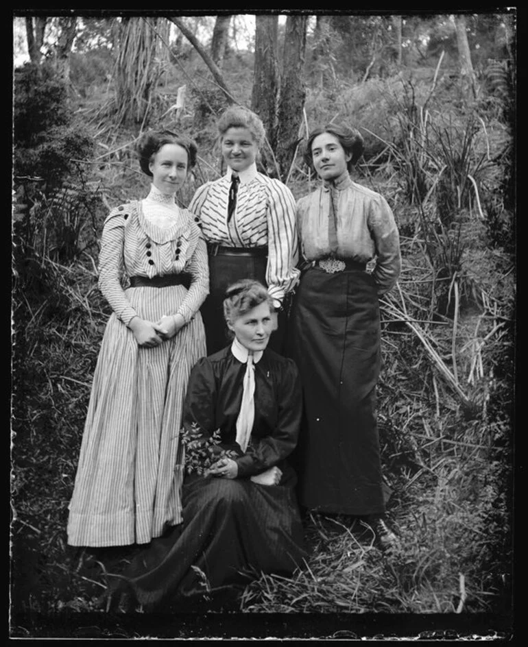 Image: Group photograph with Amy Kirk and Robina Nicol