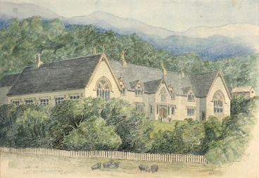 Image: Temple, L B fl 1860s :Supreme Courthouse, Wellington, N.Z. 1867.