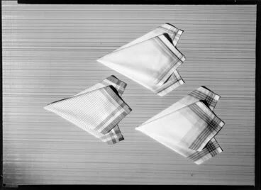 Image: Three folded handkerchiefs