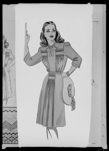 Image: Illustrated pattern for womens fashion