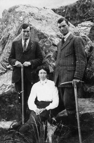 Image: Miss Freda du Faur with Alec and Peter Graham