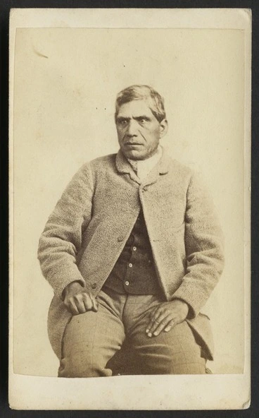 Image: Richards, E S (Wellington) fl 1862-1873 :Portrait of Mohi Ngaponga