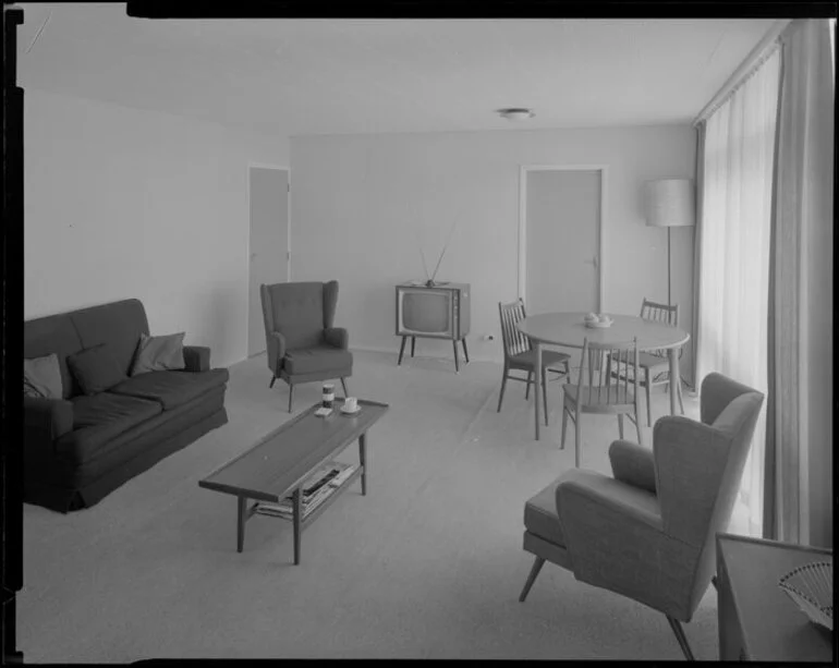 Image: Aston Towers interior, living room area