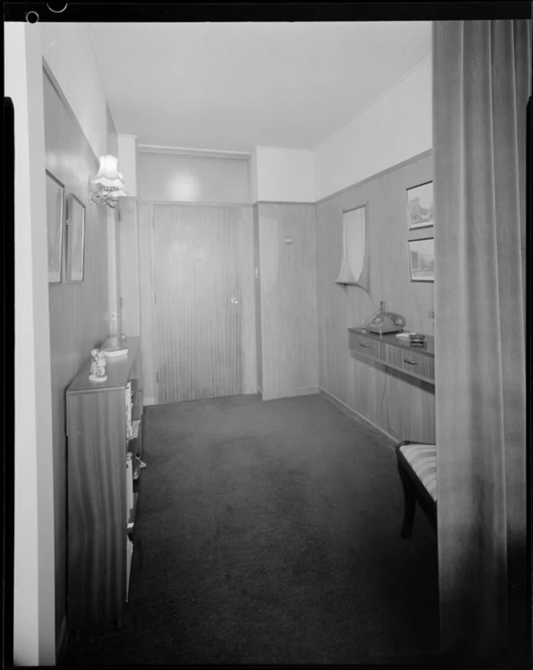 Image: Hall of Herbert Gardens Flats, The Terrace, Wellington