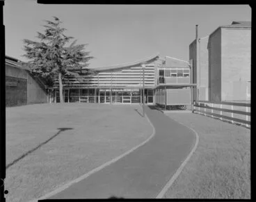 Image: Public library, exterior, back of building, Gisborne
