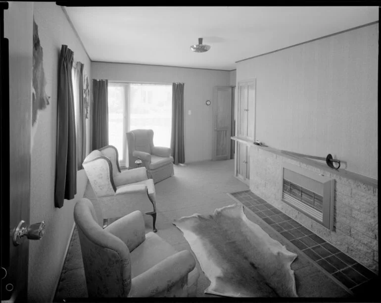 Image: Living room interior, Cockburn house, Masterton