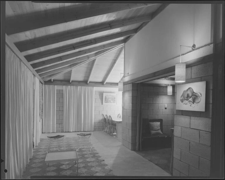 Image: Interior, Jim Beard's house, Waikanae, Kapiti Coast