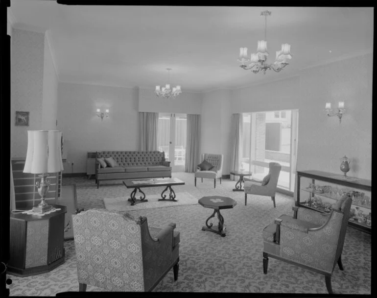 Image: Living room in Atkinson house [Wellington?]