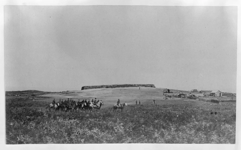 Image: Gate Pa, Pukehinahina ridge, during the New Zealand Wars