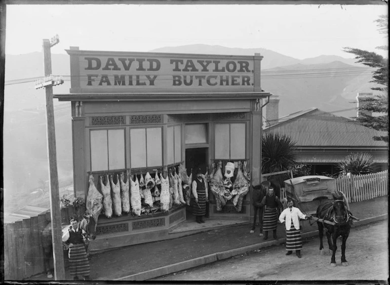 Image: David Taylor's butcher shop in Wadestown