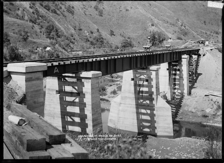 Image: Dreadnought railway bridge, 27 miles from Gisborne