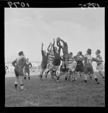 Image: Petone versus Hutt, rugby union football match at Petone, Lower Hutt